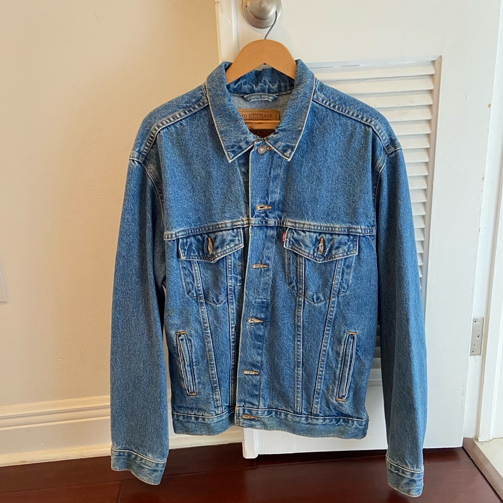 Men’s Levi 70508 7112 Classic Trucker Jean Jacket Vintage Red Tab Size Medium